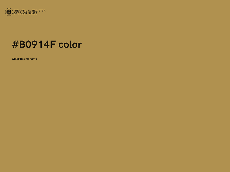 #B0914F color image