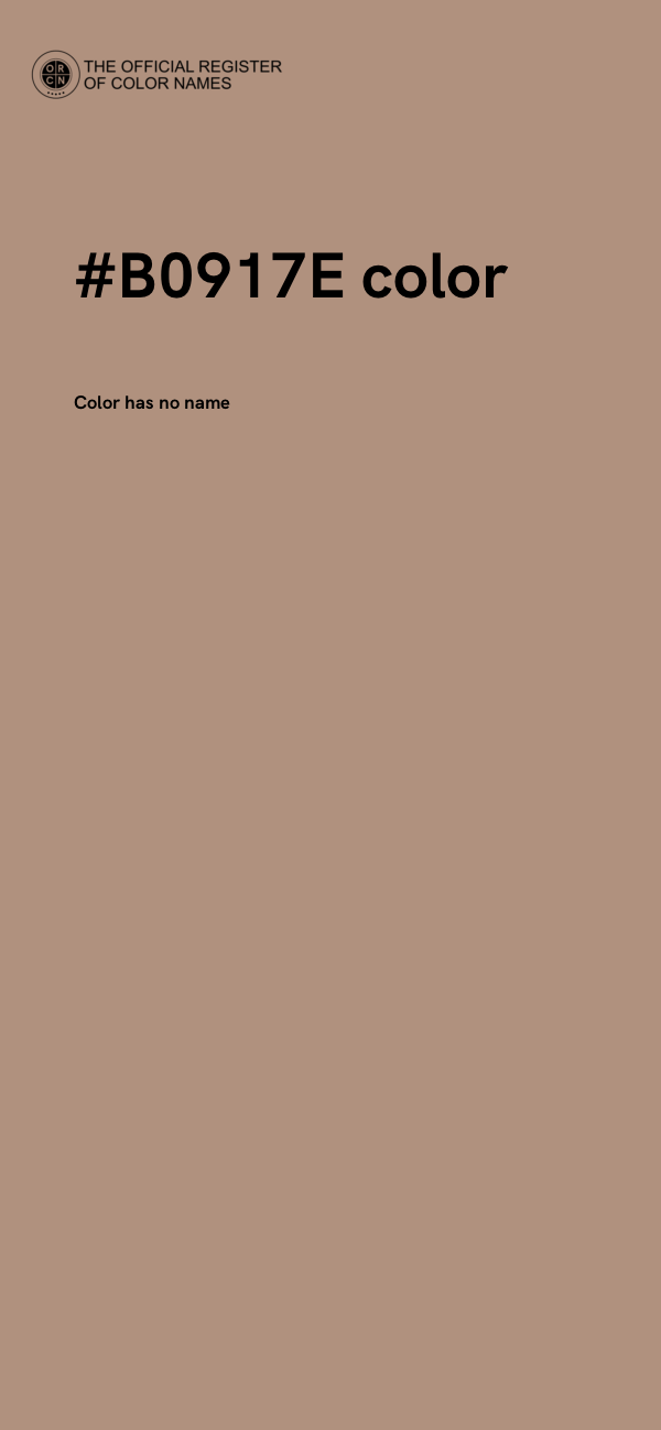 #B0917E color image
