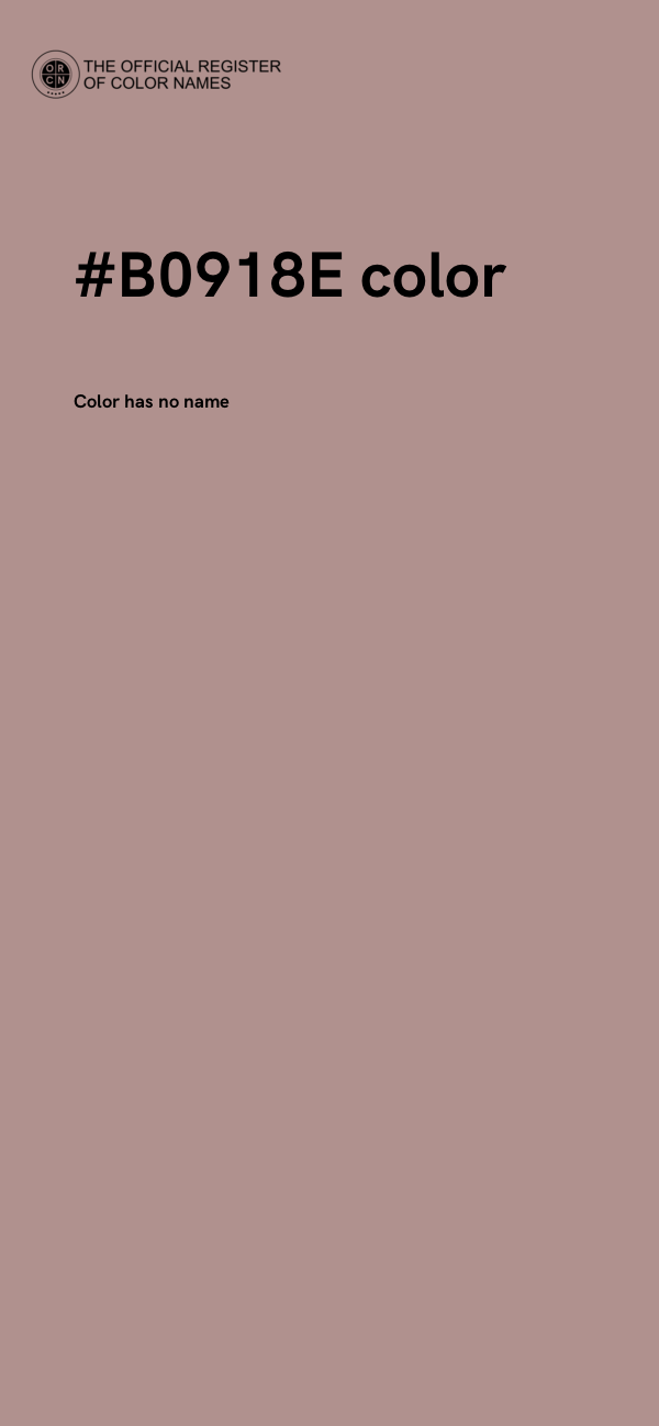 #B0918E color image
