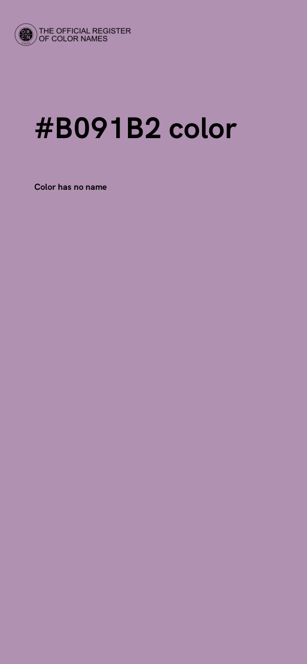 #B091B2 color image