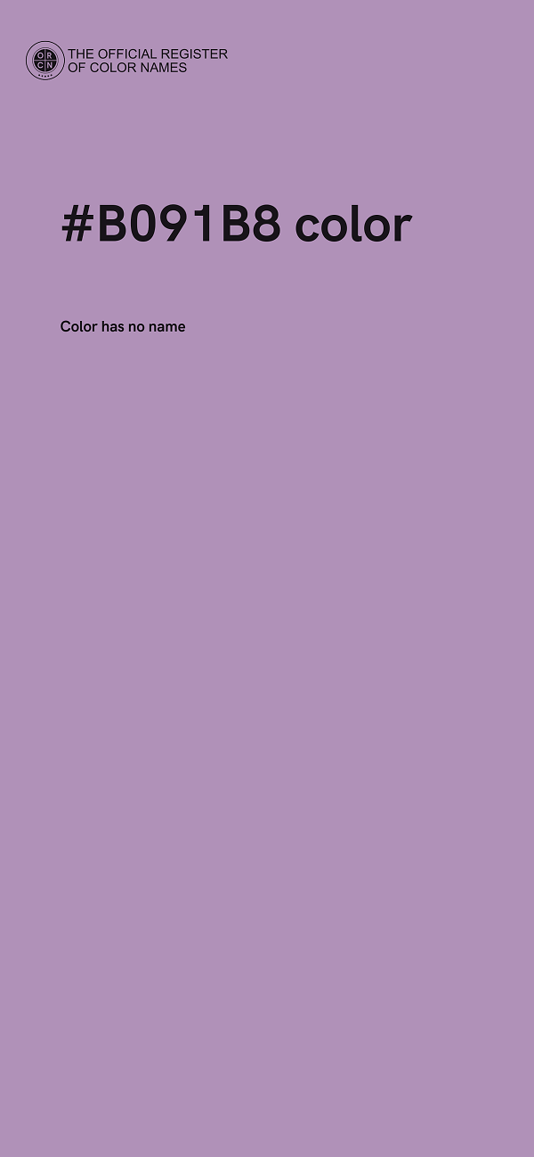 #B091B8 color image