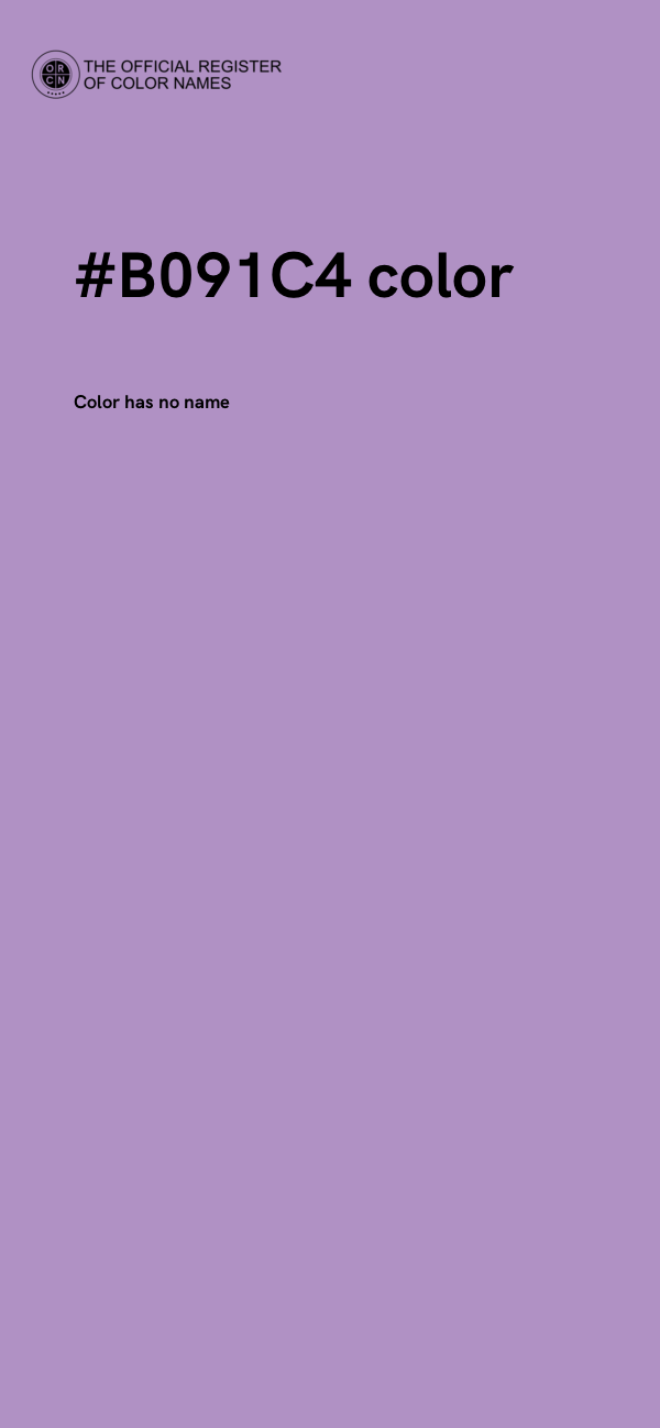#B091C4 color image
