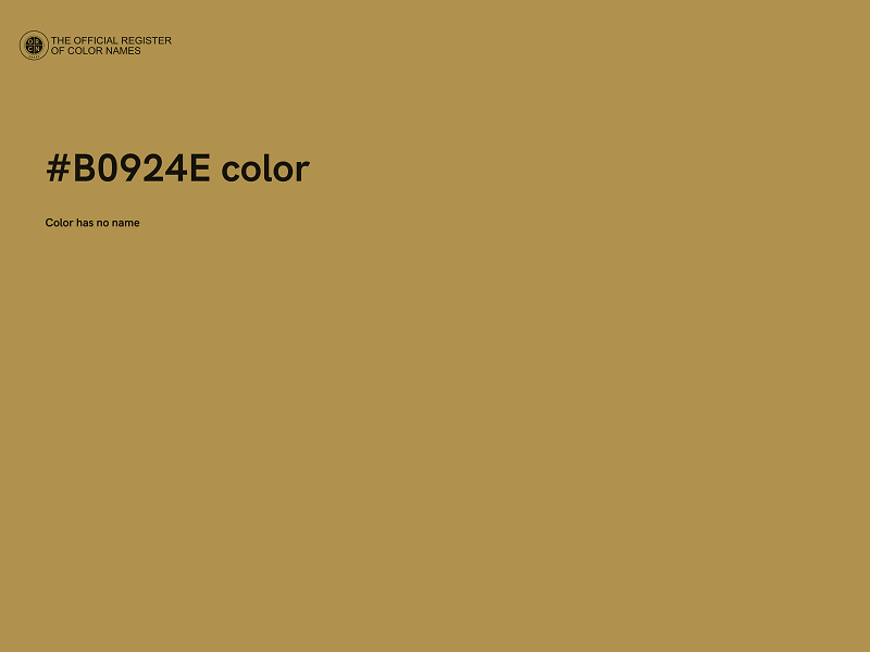 #B0924E color image