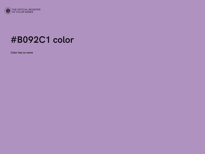 #B092C1 color image