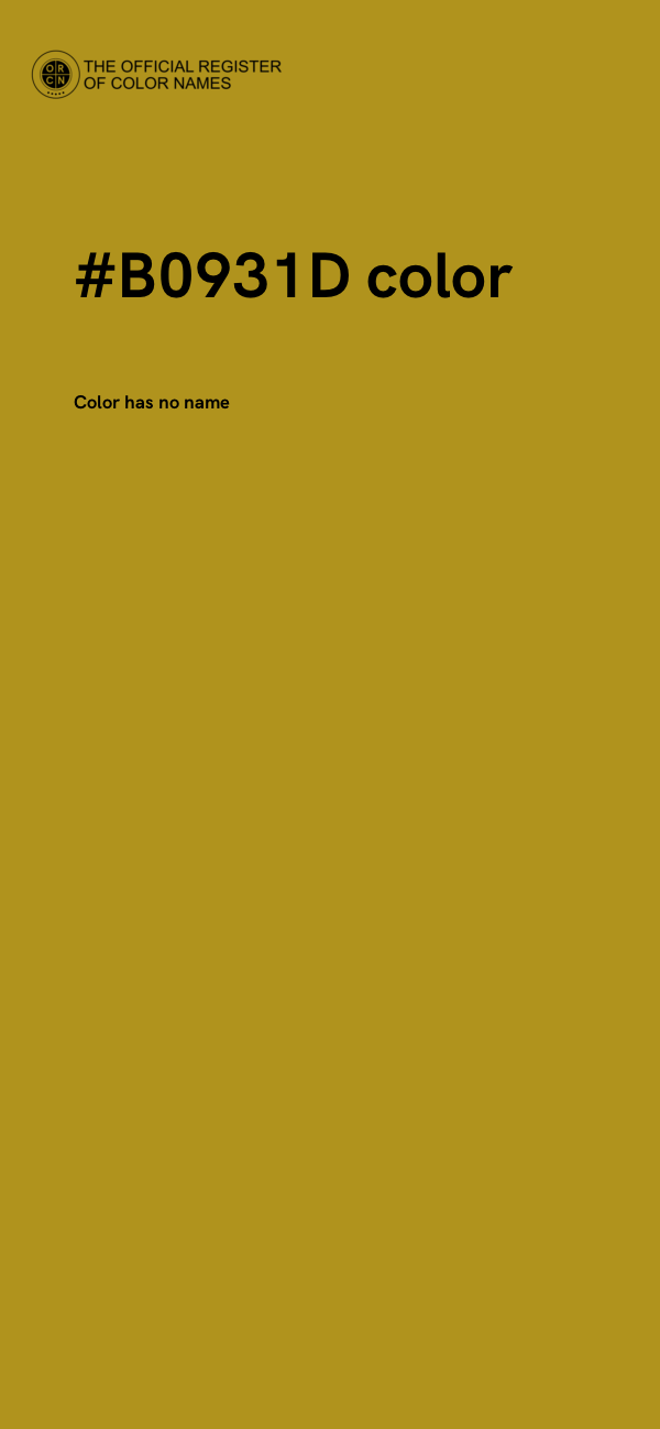 #B0931D color image