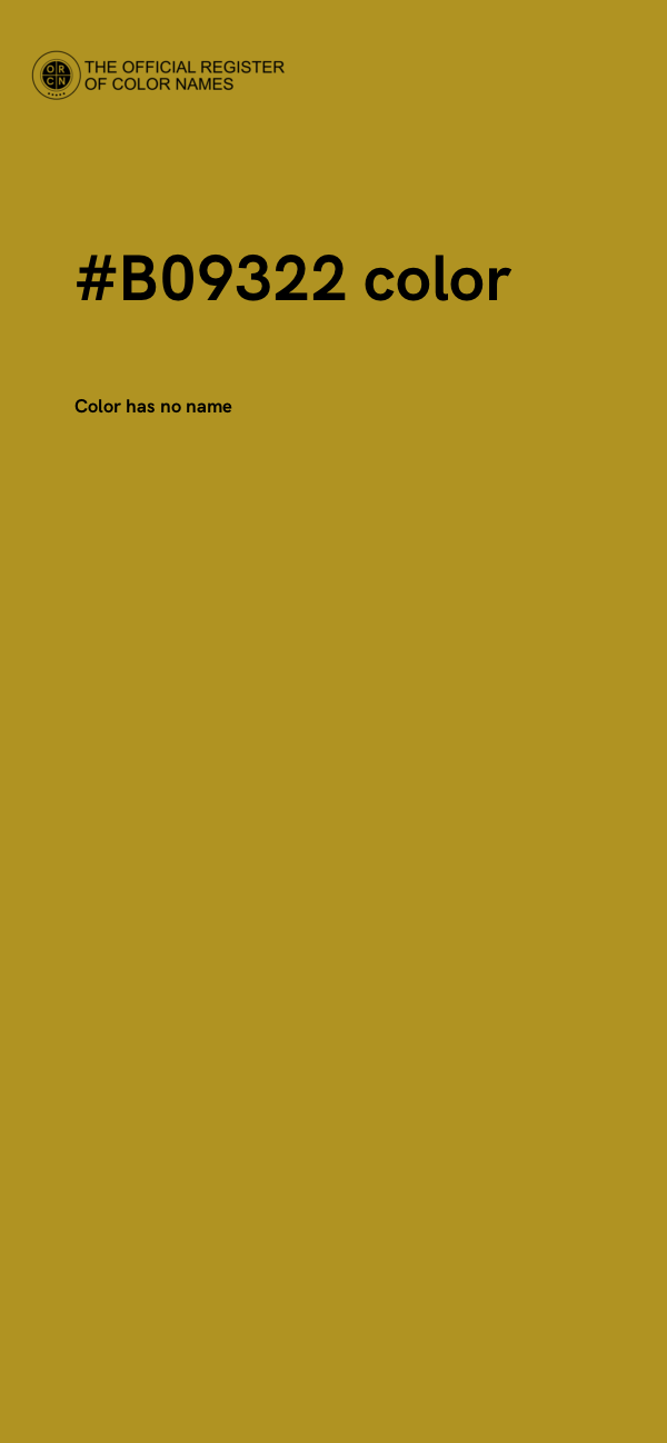 #B09322 color image
