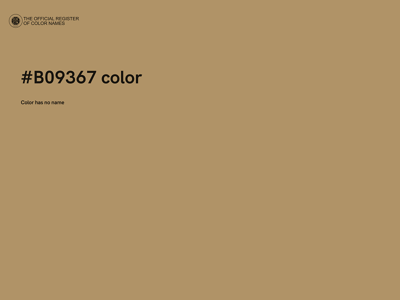 #B09367 color image