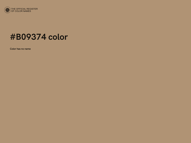 #B09374 color image