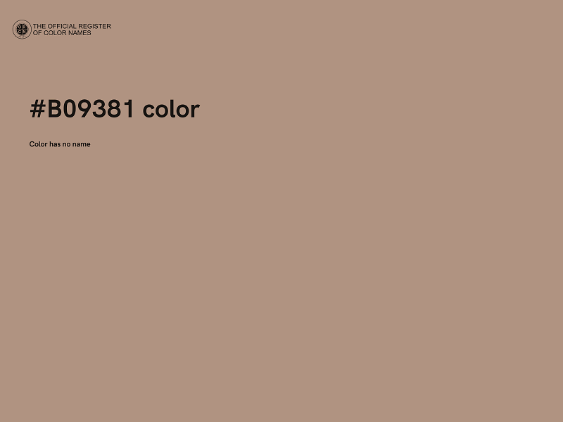 #B09381 color image