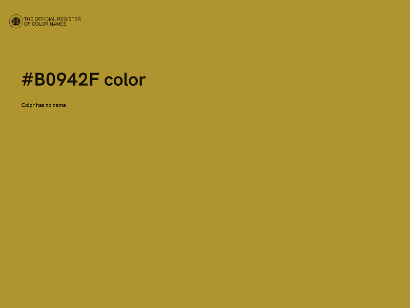 #B0942F color image