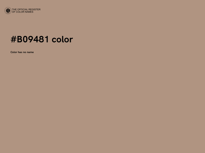 #B09481 color image