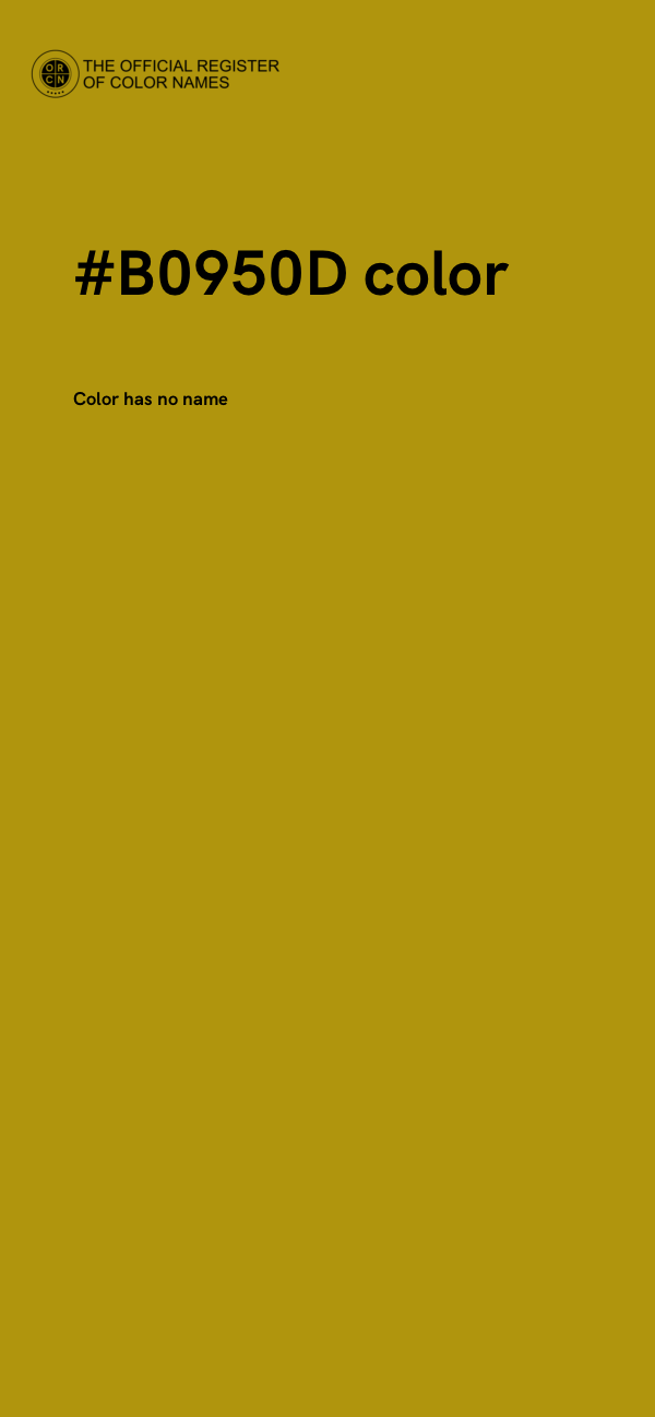 #B0950D color image