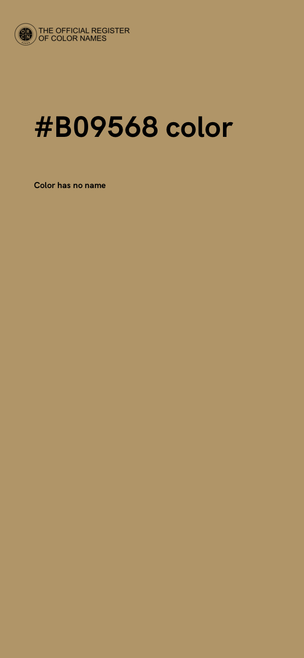 #B09568 color image