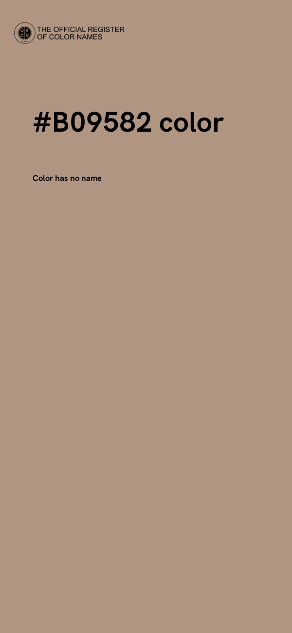#B09582 color image