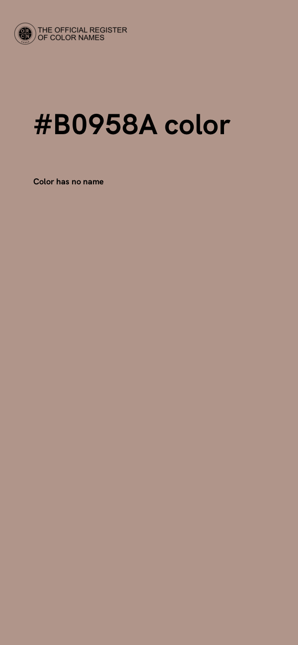 #B0958A color image