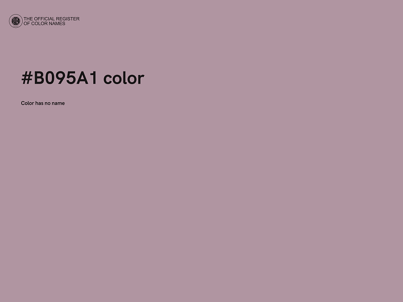 #B095A1 color image