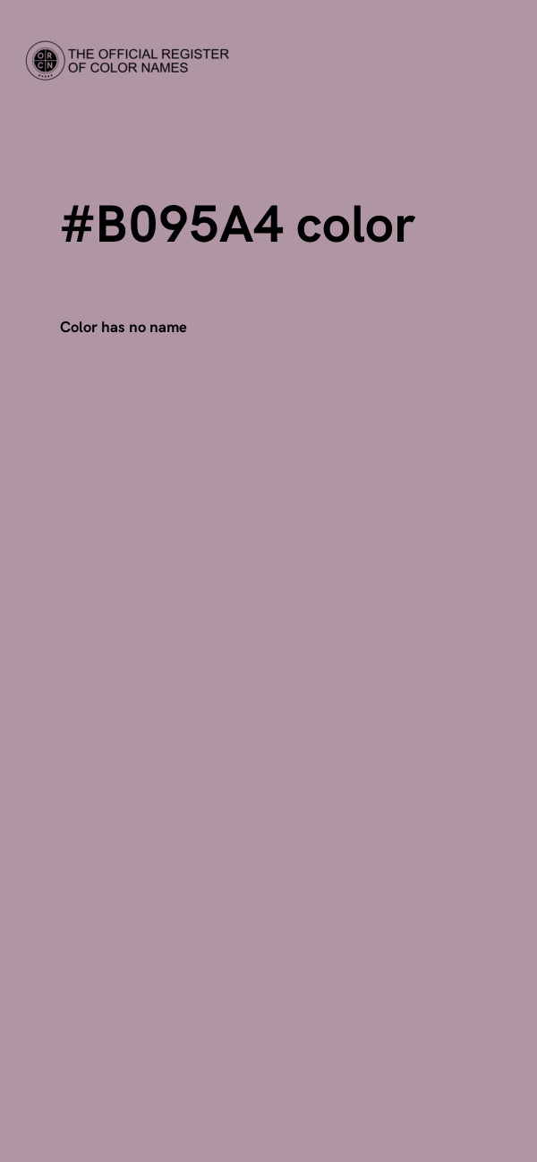 #B095A4 color image