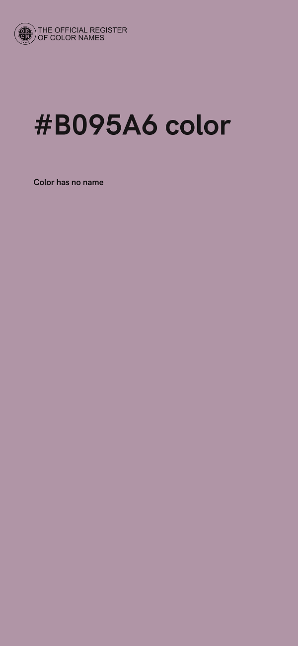 #B095A6 color image