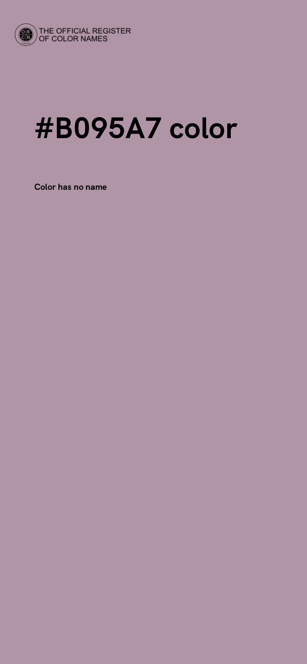 #B095A7 color image