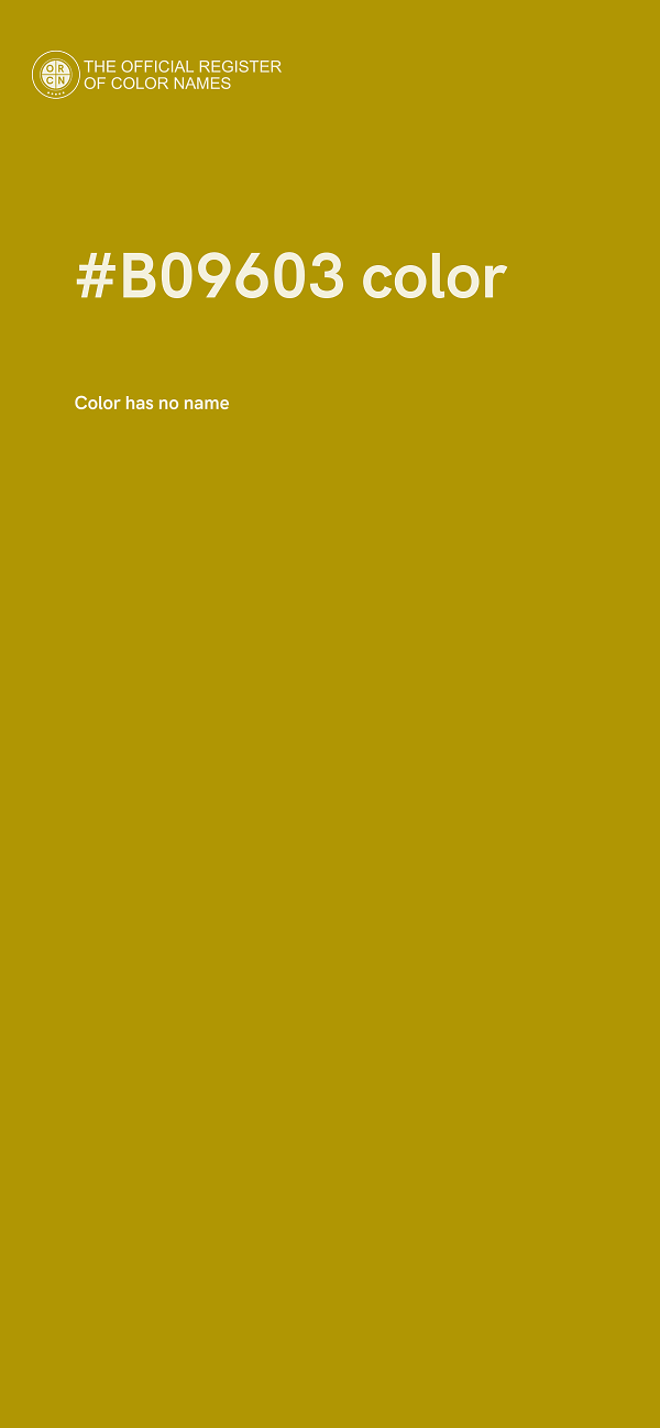 #B09603 color image