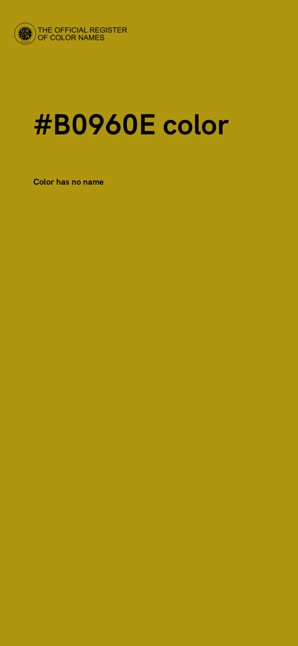 #B0960E color image