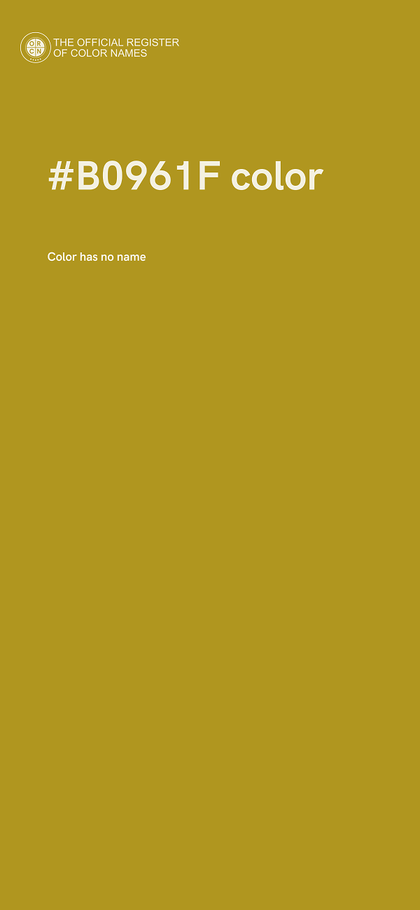 #B0961F color image