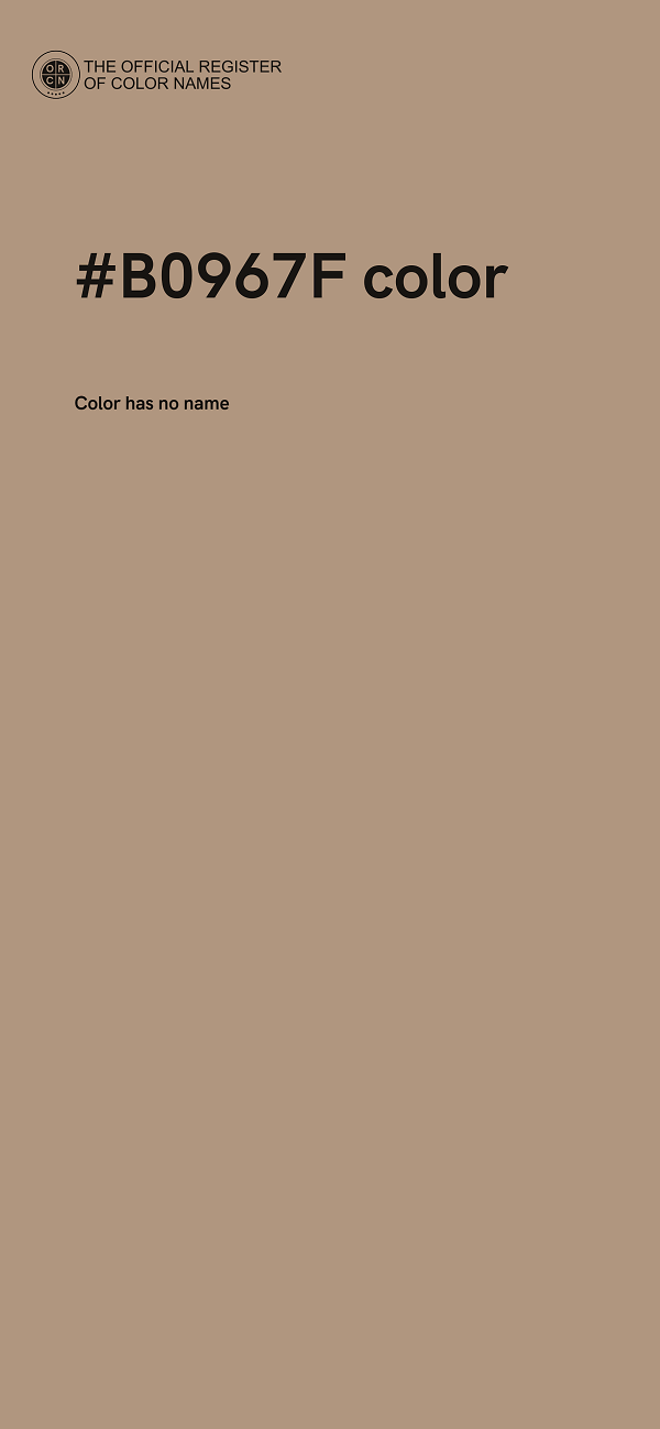 #B0967F color image