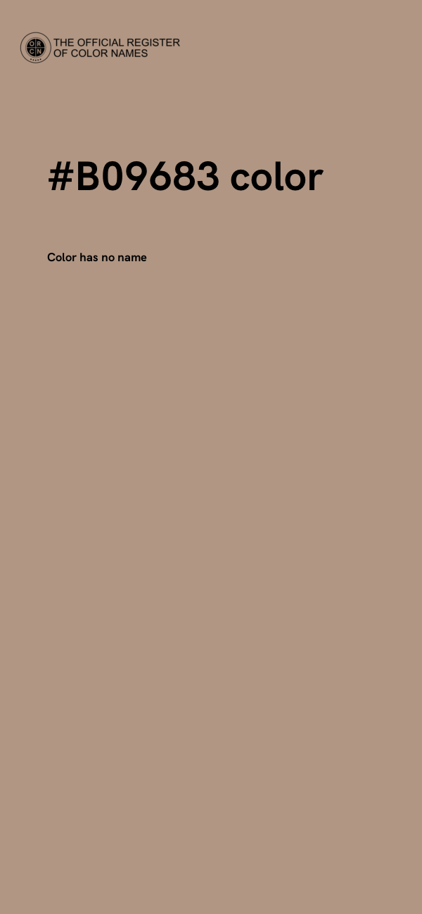 #B09683 color image