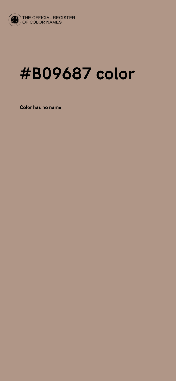 #B09687 color image