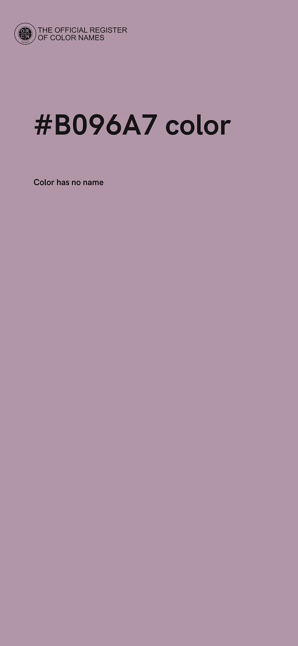 #B096A7 color image