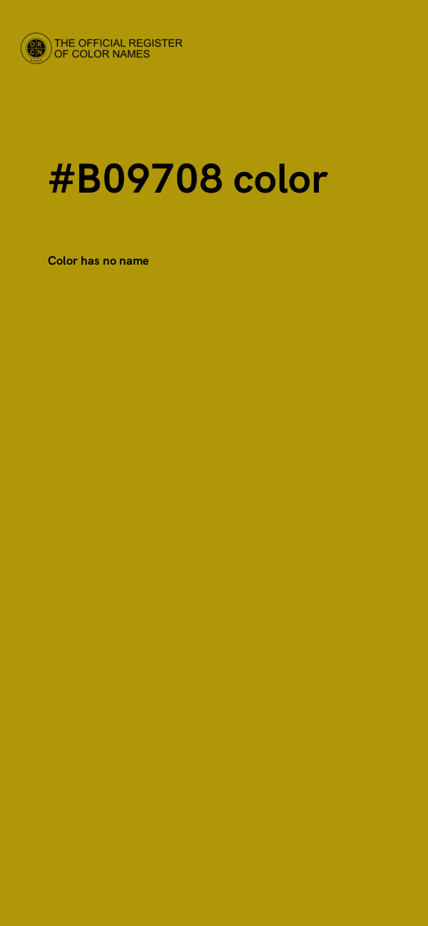 #B09708 color image