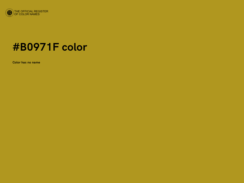 #B0971F color image