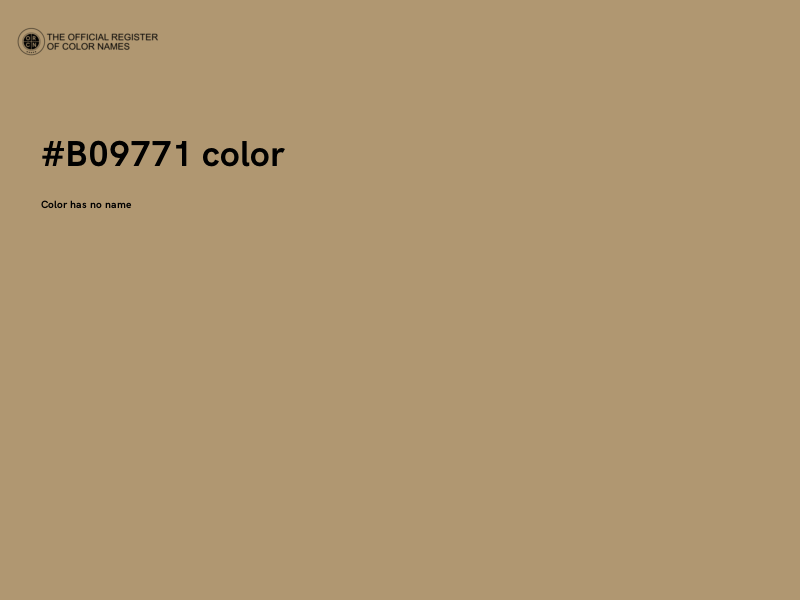#B09771 color image