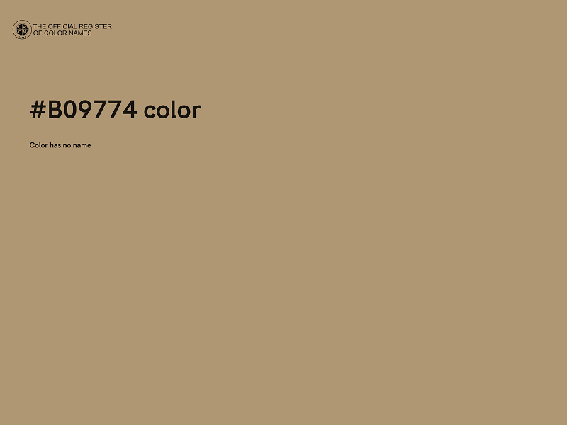#B09774 color image