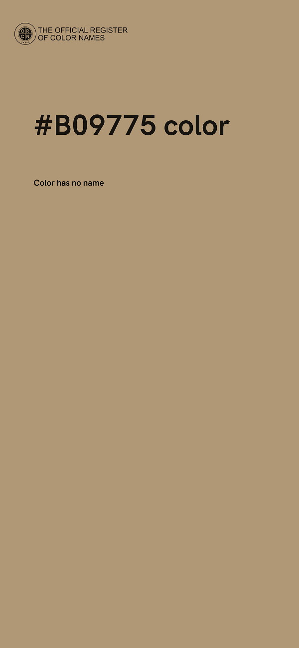 #B09775 color image