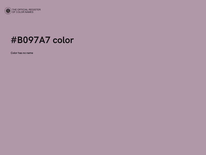 #B097A7 color image