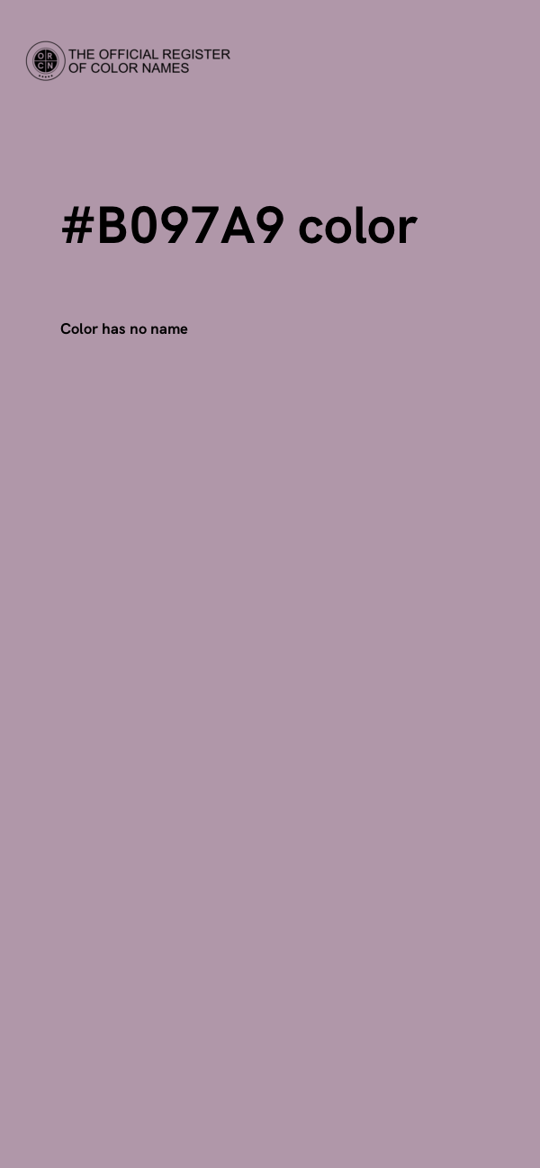 #B097A9 color image