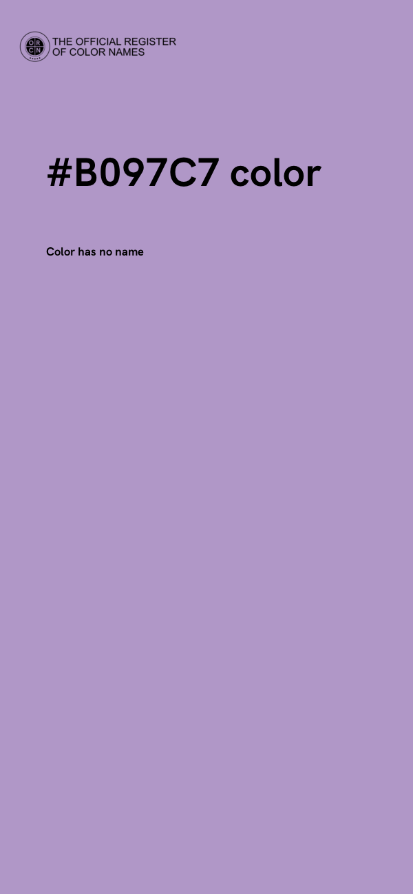 #B097C7 color image