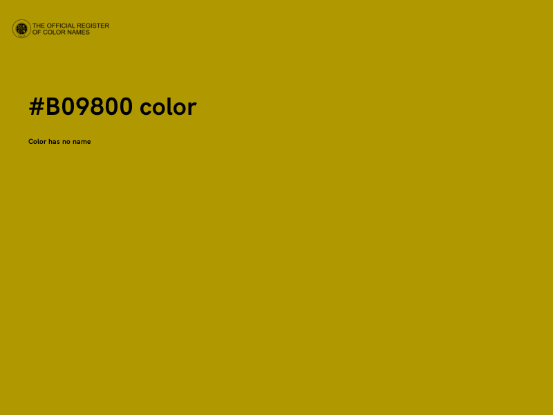 #B09800 color image