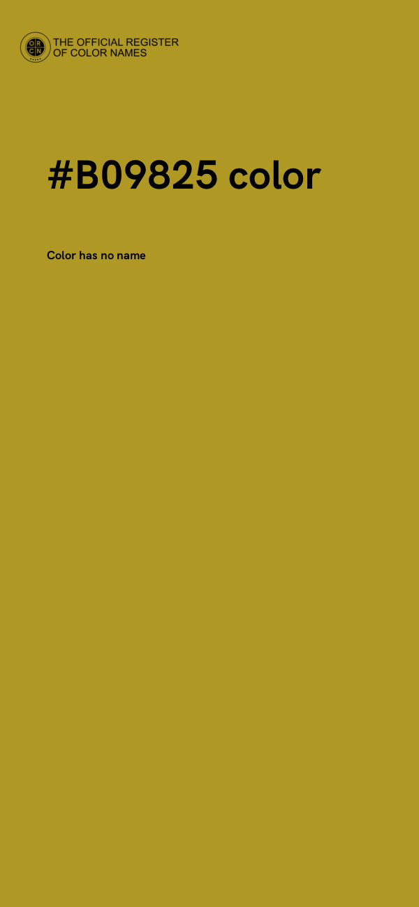 #B09825 color image