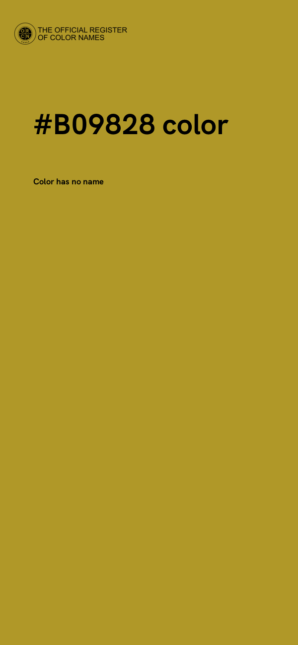 #B09828 color image