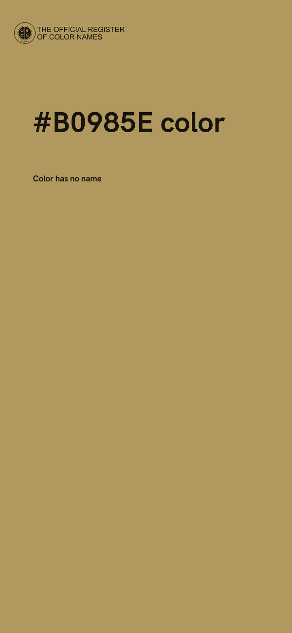 #B0985E color image