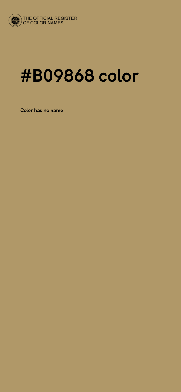 #B09868 color image
