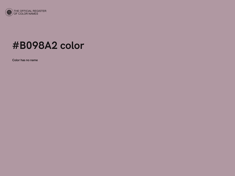 #B098A2 color image