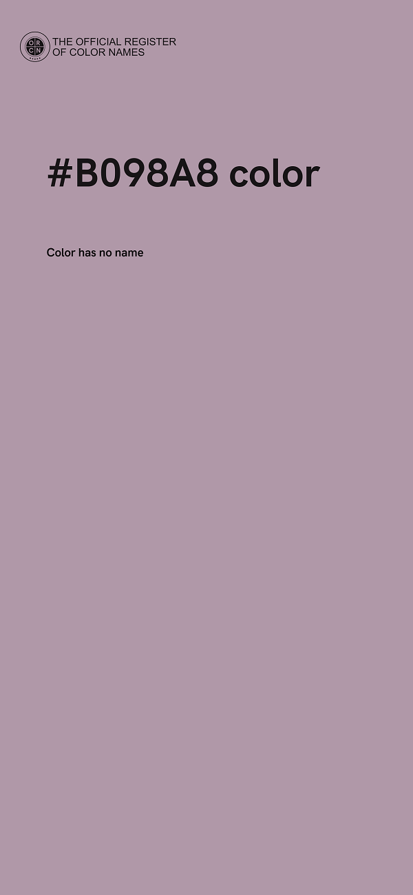 #B098A8 color image