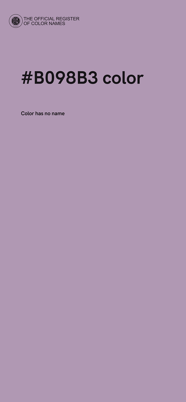 #B098B3 color image