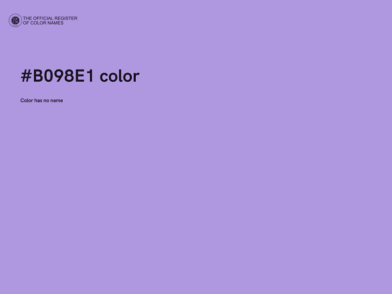 #B098E1 color image