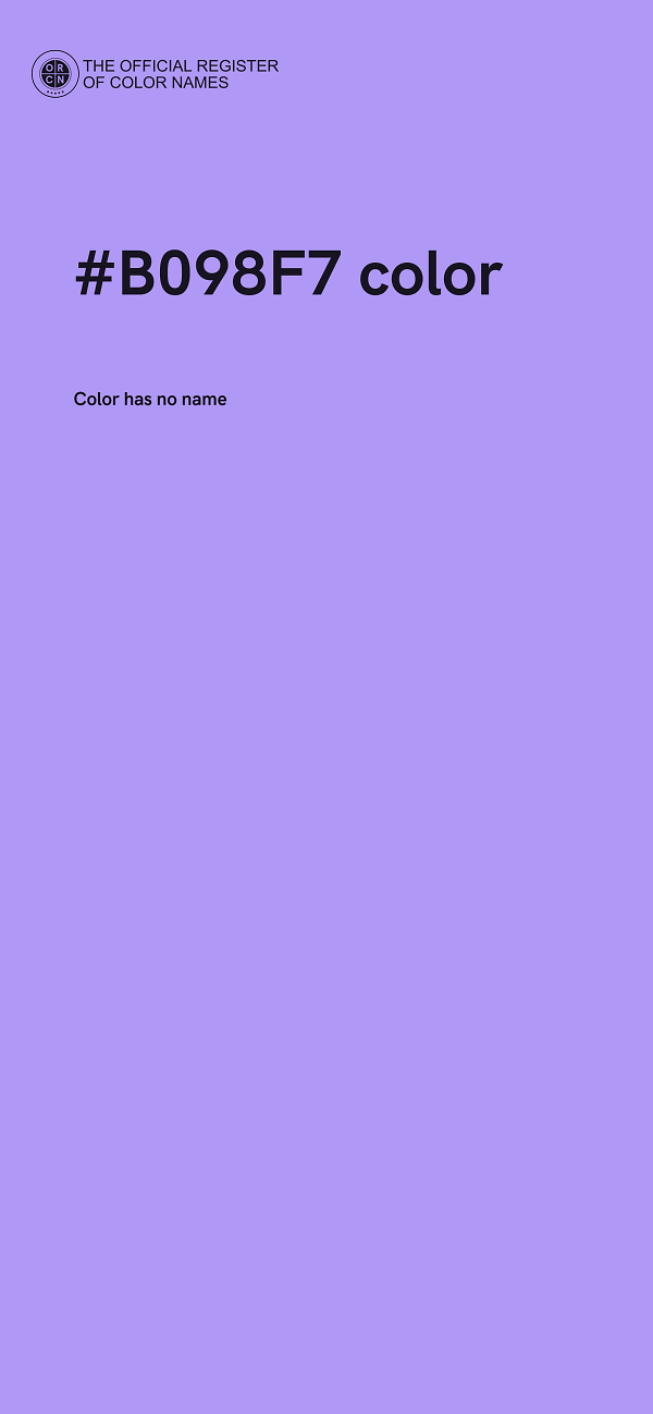 #B098F7 color image