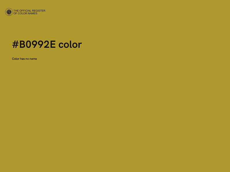 #B0992E color image