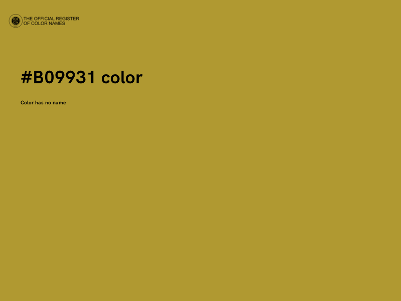 #B09931 color image